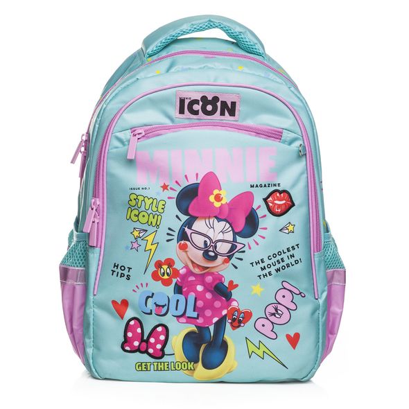 Рюкзак Hatber SOFT-Минни Маус- 37х28х17см полиэстер светоотраж. 2 отделения, 4 кармана и 1 потайной на спинке( DISNEY) , 